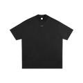Black t-shirt on a white background