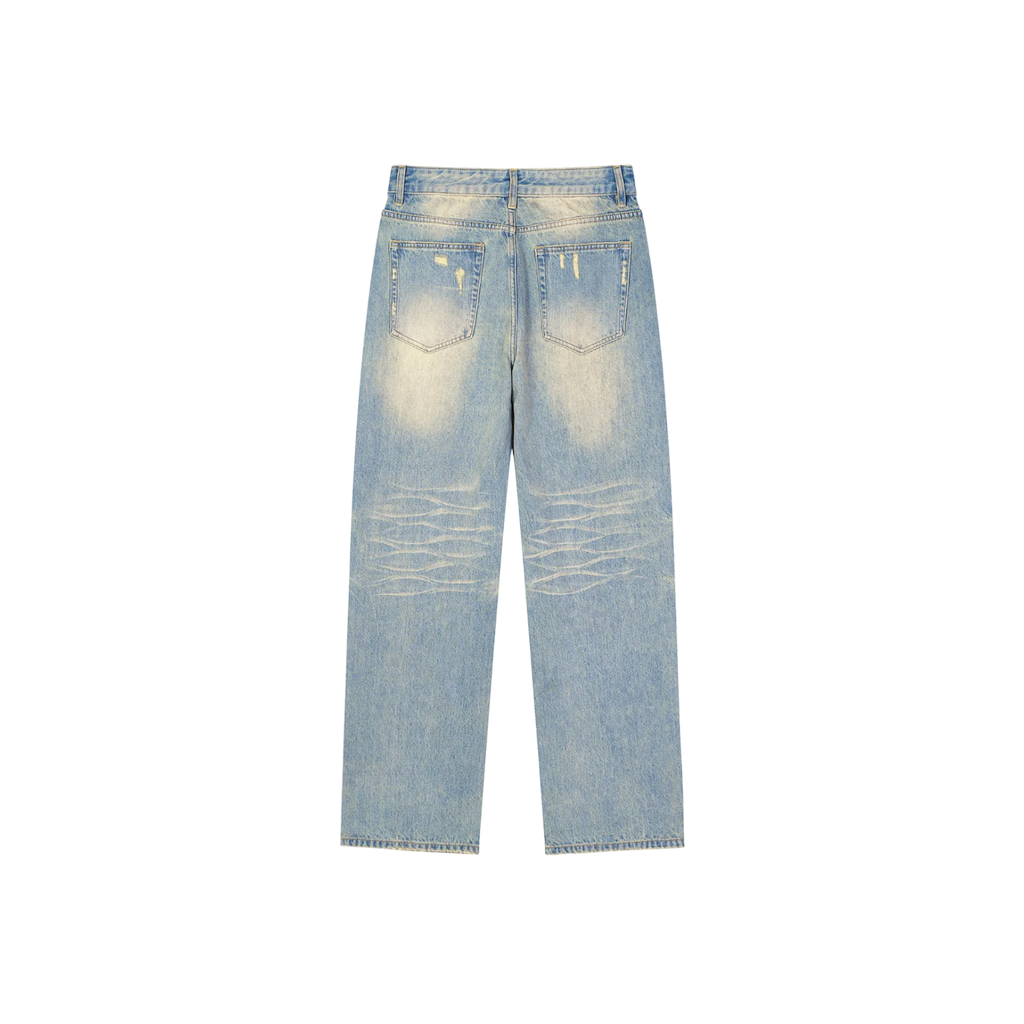GUH Sun Fade Raw Denim Jeans